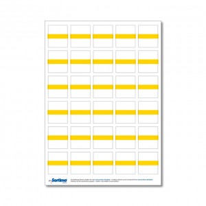 30 samolepilnih nalepk za boljšo organizacijo delovnega okolja (rumene)