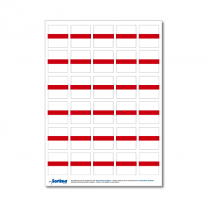 30 samolepilnih nalepk za boljšo organizacijo delovnega okolja (rdeče) 